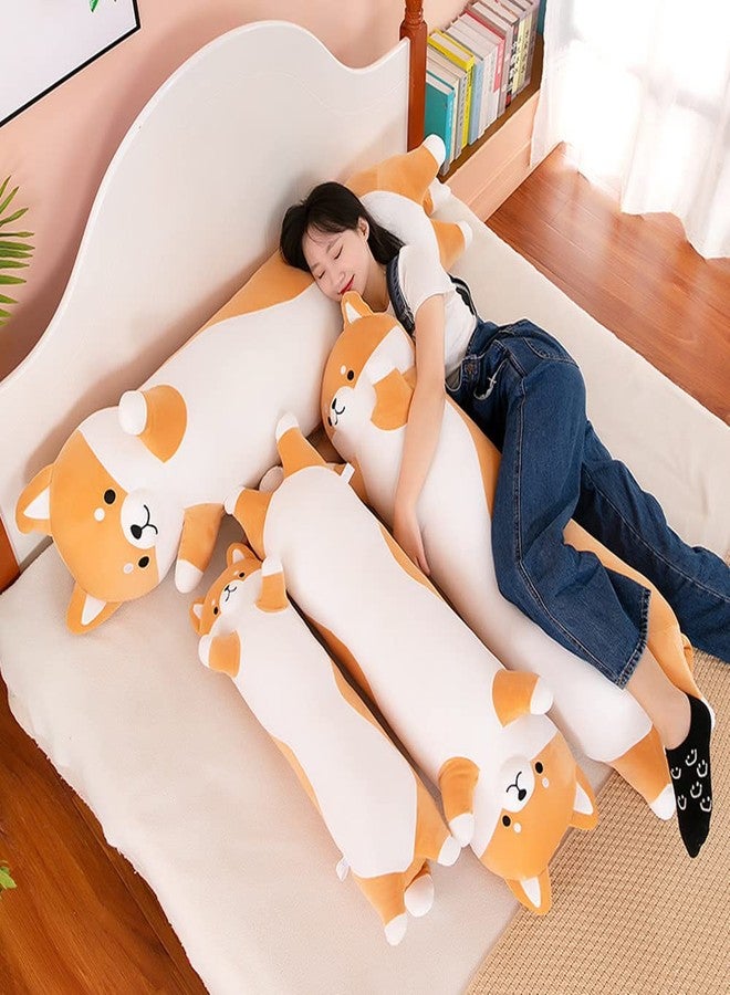 MIAOHAHA Long Plush Shiba Inu Dog Soft Stuffed Animal Akita Corgi Toy Plush Toy Pillow Hugging Pillow for Kids and Girls(Shiba, 110cm/43.3in) - Image 4